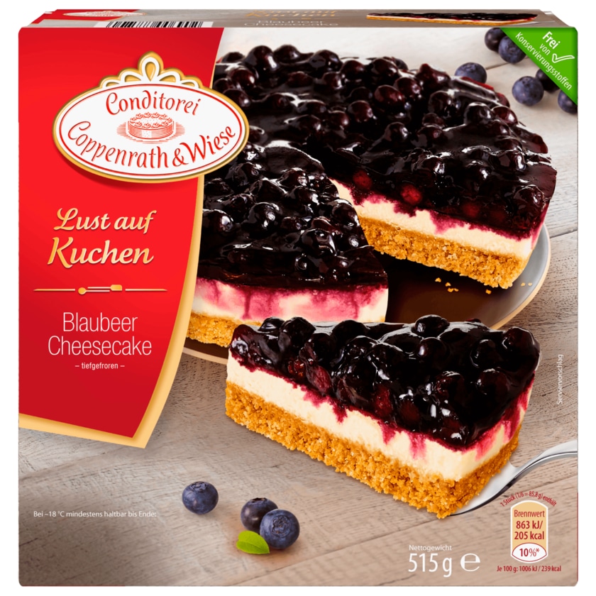 Conditorei Coppenrath & Wiese Lust auf Kuchen Blaubeer Cheesecake 515g